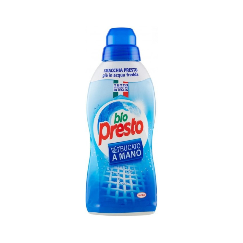 BIO PRESTO BUCATO A MANO DETERSIVO LAVATRICE LIQUIDO BIANCHI E COLORATI 750ml