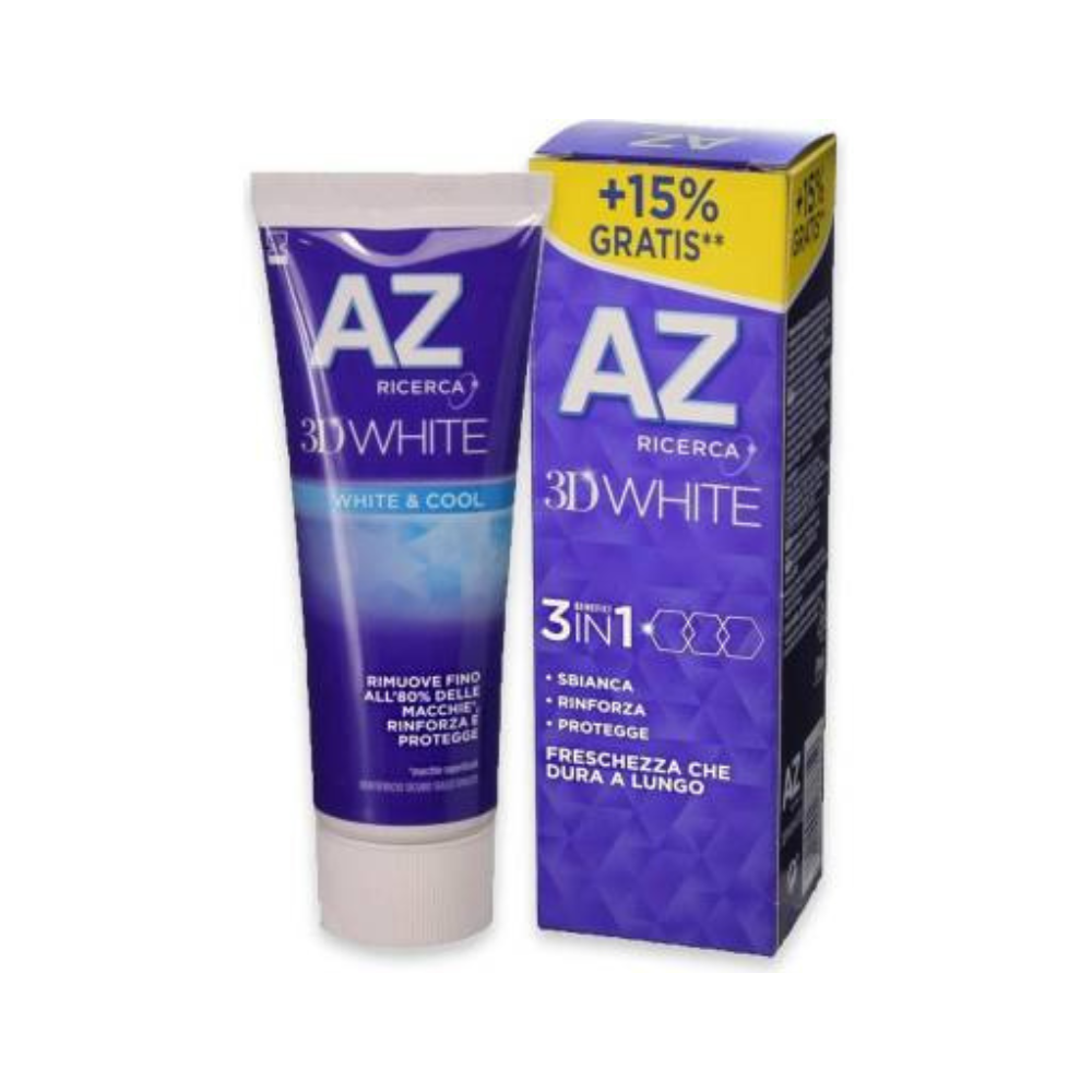 AZ 3D WHITE DENTIFRICIO ADULTI WHITE e COOL 65ml