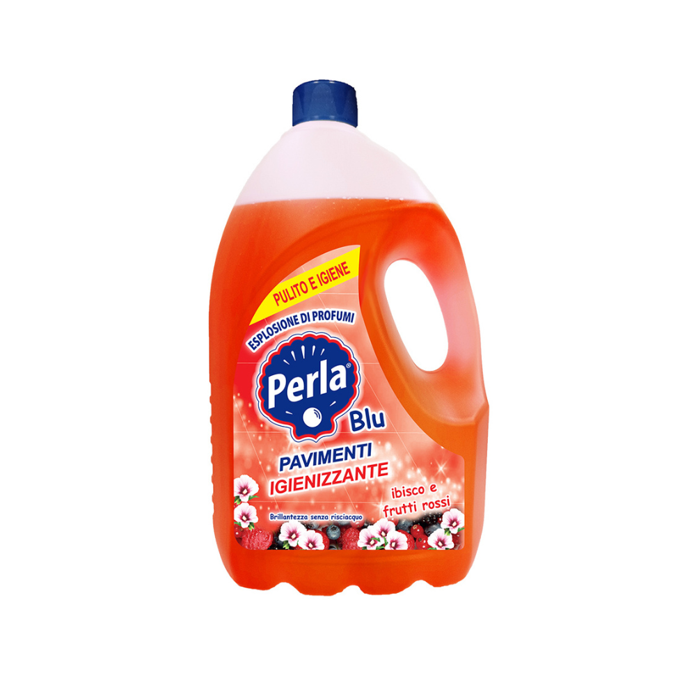 PERLA - DETERGENTE PAVIMENTI IBISCO E FRUTTI ROSSI - 4L