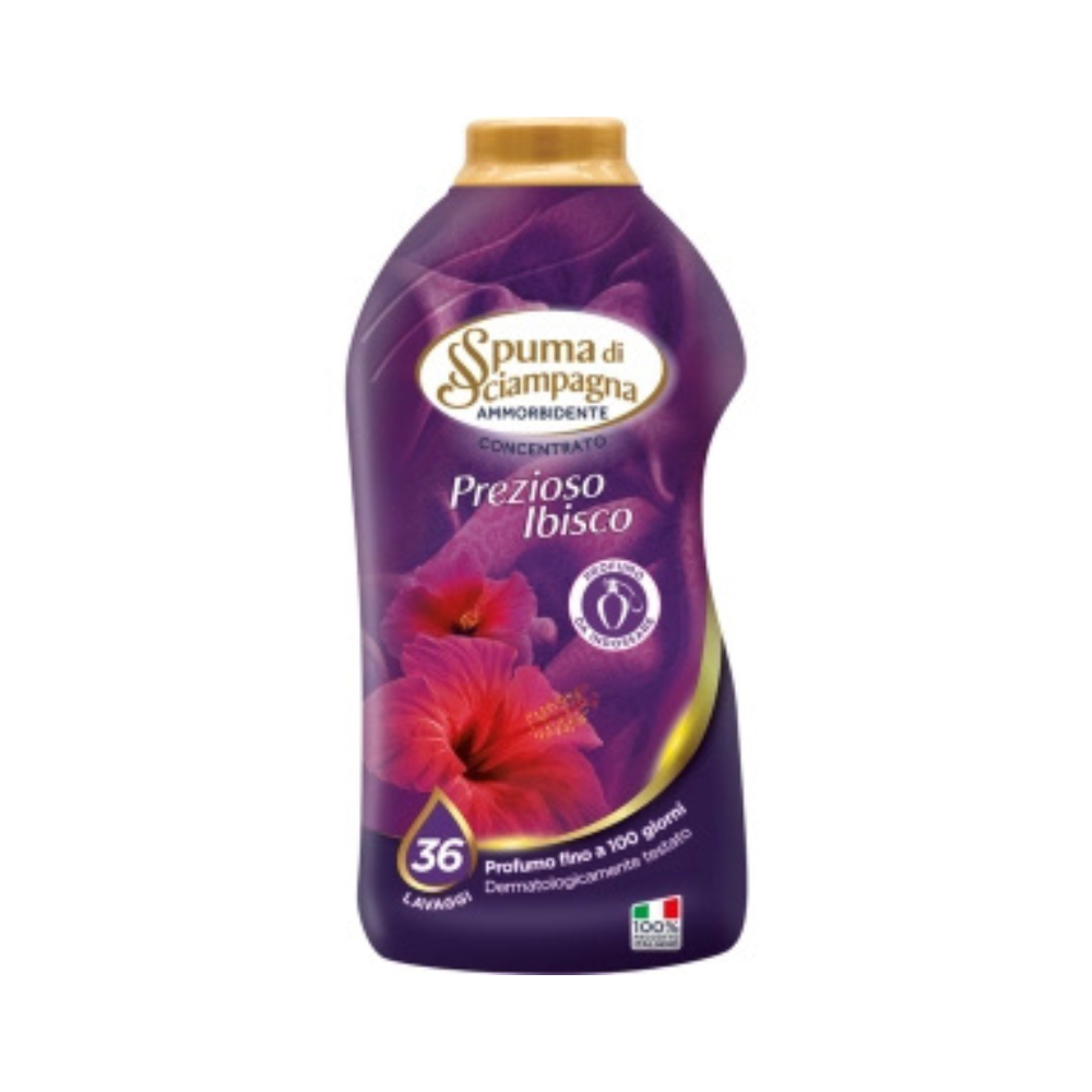 SPUMA DI SCIAMPAGNA - AMMORBIDENTE CONCENTRATO PREZIOSO IBISCO - 36 LAVAGGI