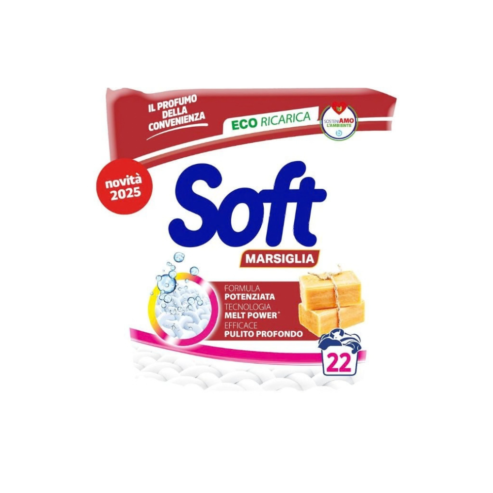 SOFT - DETERSIVO IN POLVERE MARSIGLIA 22 MISURINI - 1,1KG