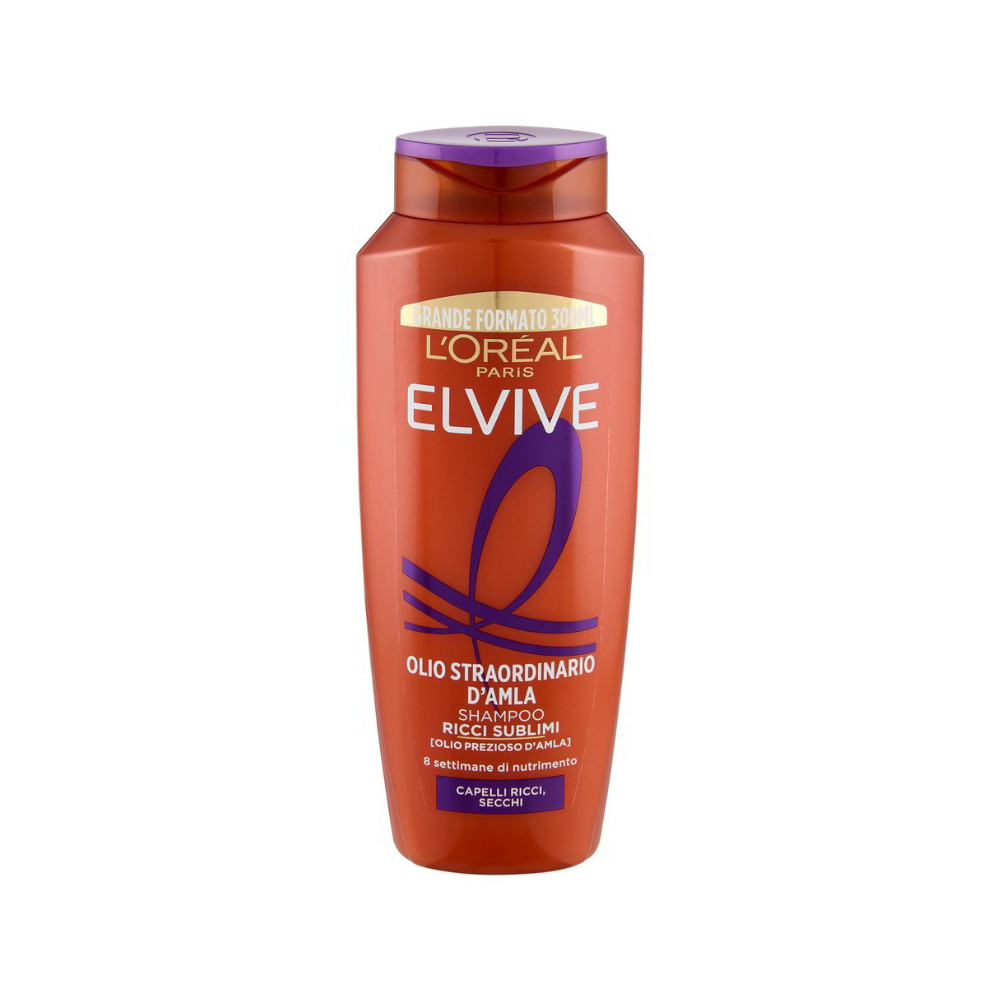 L'OREAL PARIS - ELVIVE SHAMPOO OLIO STRAORDINARIO D'AMLA RICCI SUBLIMI - 300ML