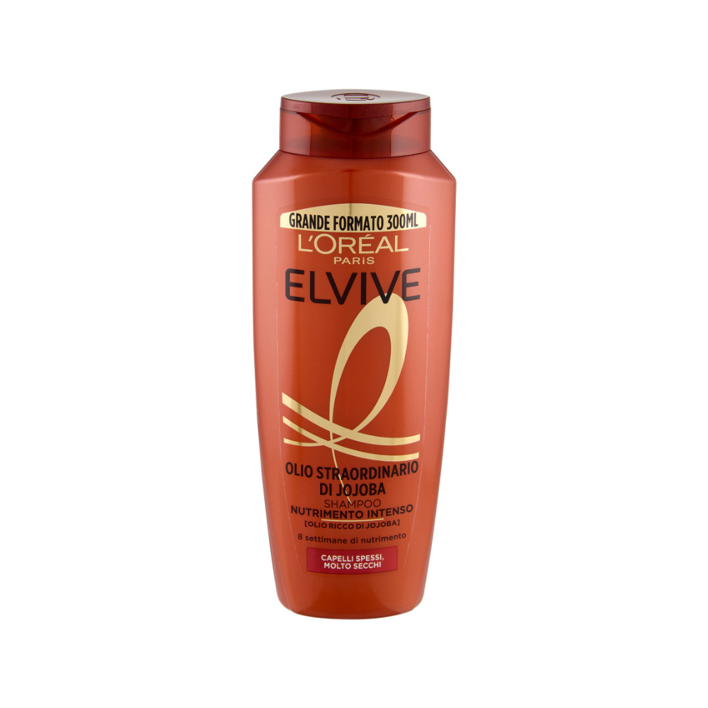 L'OREAL PARIS - ELVIVE SHAMPOO OLIO STRAORDINARIO DI JOJOBA NUTRIMENTO INTENSO - 300ML