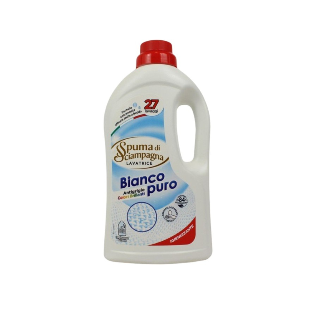 SPUMA DI SCIAMPAGNA - DETERSIVO LAVATRICE LIQUIDO BIANCO PURO - 27 LAVAGGI