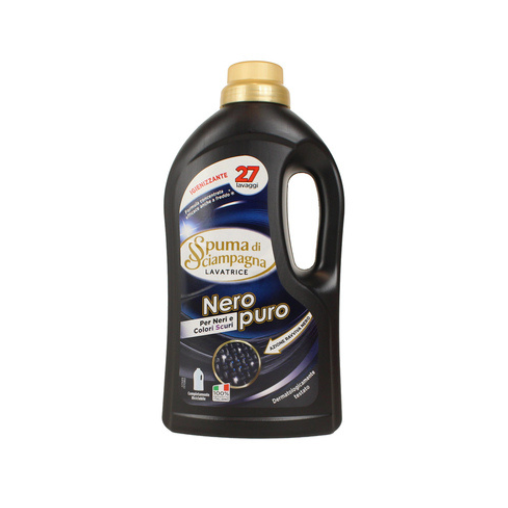 SPUMA DI SCIAMPAGNA - DETERSIVO LAVATRICE LIQUIDO NERO PURO- 27 LAVAGGI