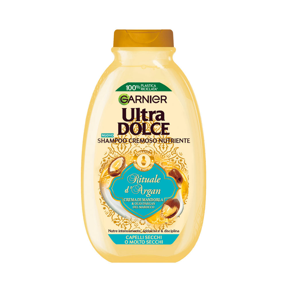 GARNIER - ULTRA DOLCE SHAMPOO CREMOSO NUTRIENTE RITUALE D'ARGAN - 250ML