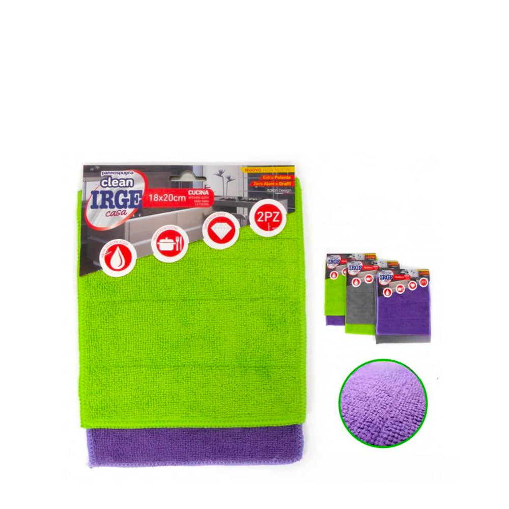 IRGE - PANNO MICROFIBRA CUCINA 18x20 - 2PZ