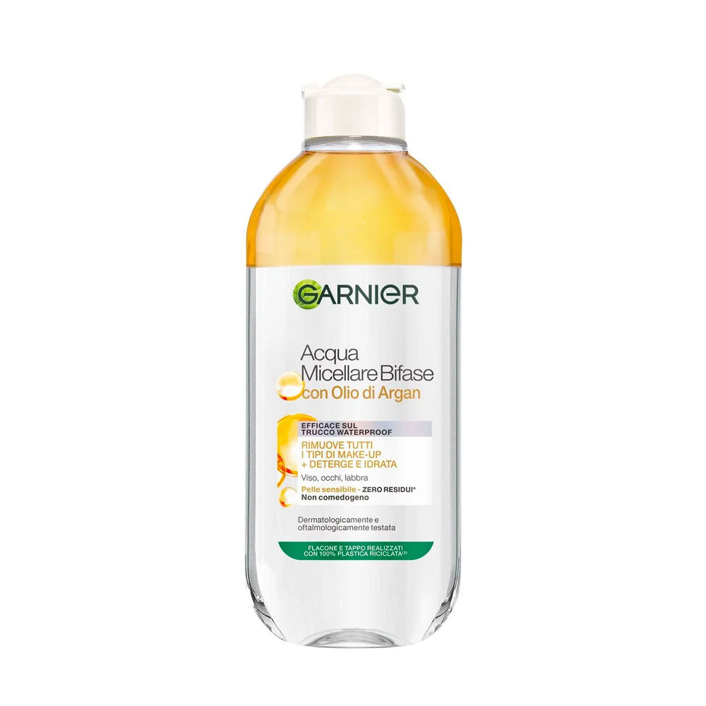 GARNIER - ACQUA MICELLARE BIFASE CON OLIO DI ARGAN - 400ML