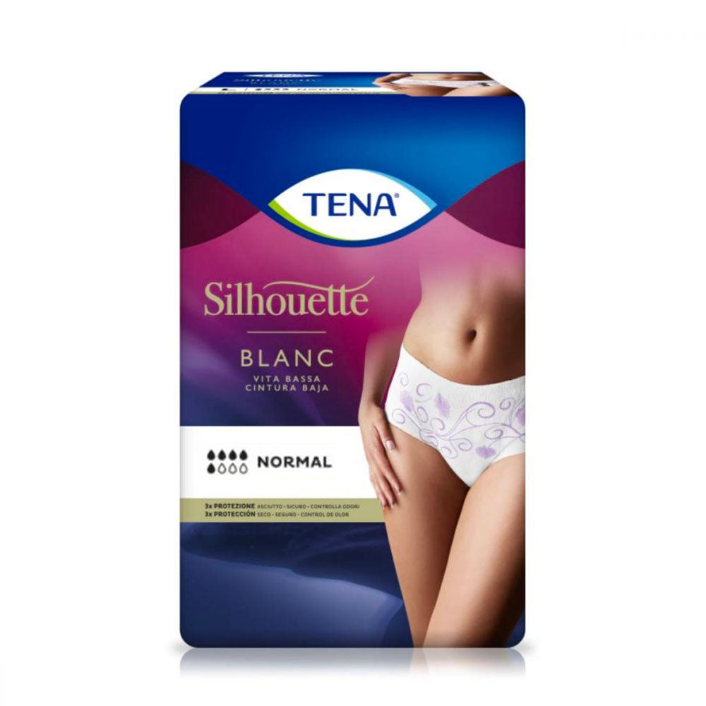 TENA - SILHOUETTE BLANC PLUS - MUTANDINE ASSORBENTI FEMMINILI M - 6 PZ
