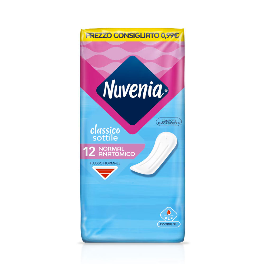 NUVENIA - CLASSICO SOTTILE ASSORBENTE DONNA NORMAL ANATOMICO - 12PZ