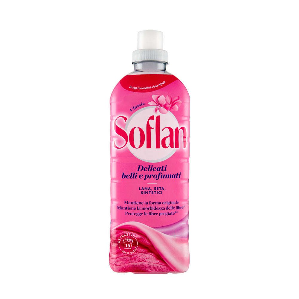 SOFLAN - DETERSIVO LIQUIDO LAVATRICE CLASSIC PER LANA, SETA E SINTEICI - 15 LAVAGGI
