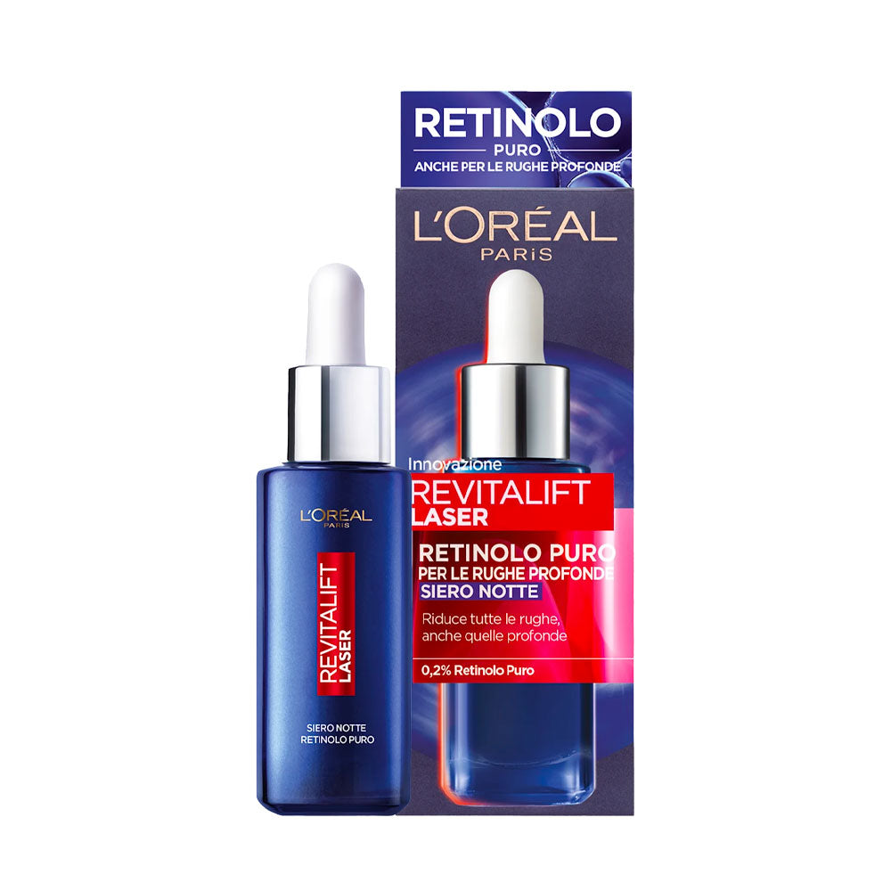 L'OREAL PARIS - REVITALIFT LASER TRATTAMENTO VISO SIERO NOTTE RETINOLO PURO - 30ML