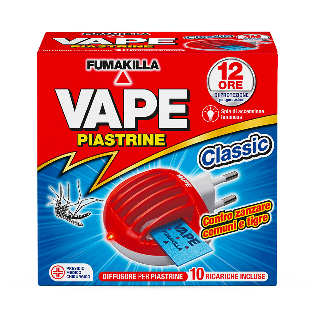 FUMAKILLA - VAPE - DIFFUSORE PIASTRINE CLASSIC + 10 PIASTRINE
