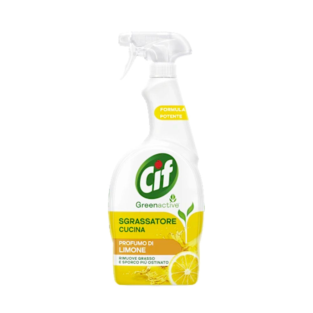 CIF - GREEN ACTIVE SGRASSATORE CUCINA SPRAY OLIO ESSENZIALE DI LIMONE 650ml