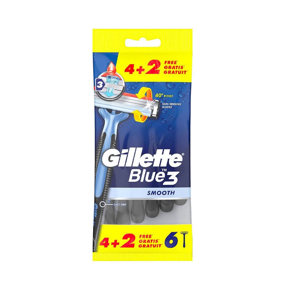 GILLETTE - BLUE3 SMOOTH RASOIO USA E GETTA - 6PZ