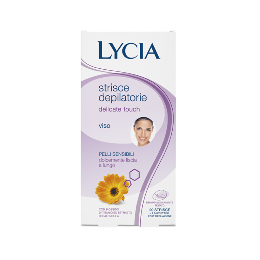 LYCIA - DEPILAZIONE STRISCE VISO PELLI SENSIBILI 20 PZ