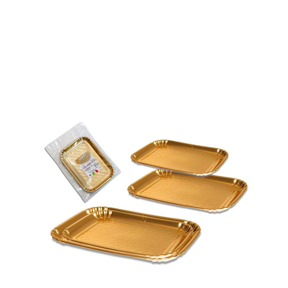 REAL DREAM -SET VASSOIO ORO 26x35,5 - 2PZ