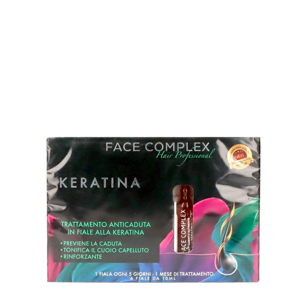 FACE COMPLEX - HAIR PROFESSIONAL TRATTAMENTO CAPELLI FIALE ALLA KERATINA 6pz