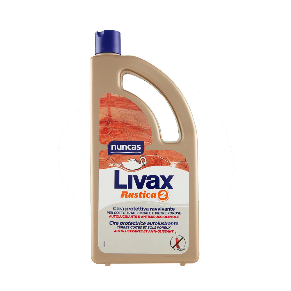 NUNCAS - LIVAX CERA AUTOLUCIDANTE RUSTICA 2 PAVIMENTI IN COTTO E MATTONI RUSTICI - 1L