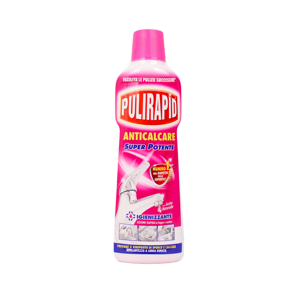 PULIRAPID - DETERGENTE LIQUIDO ANTICALCARE CON ACETO NATURALE - 500 ML