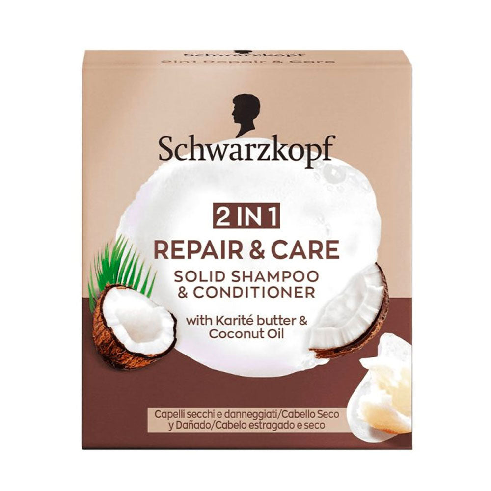 SCHWARZKOPF - SHAMPOO SOLIDO 2 IN1 REPAIR & CARE