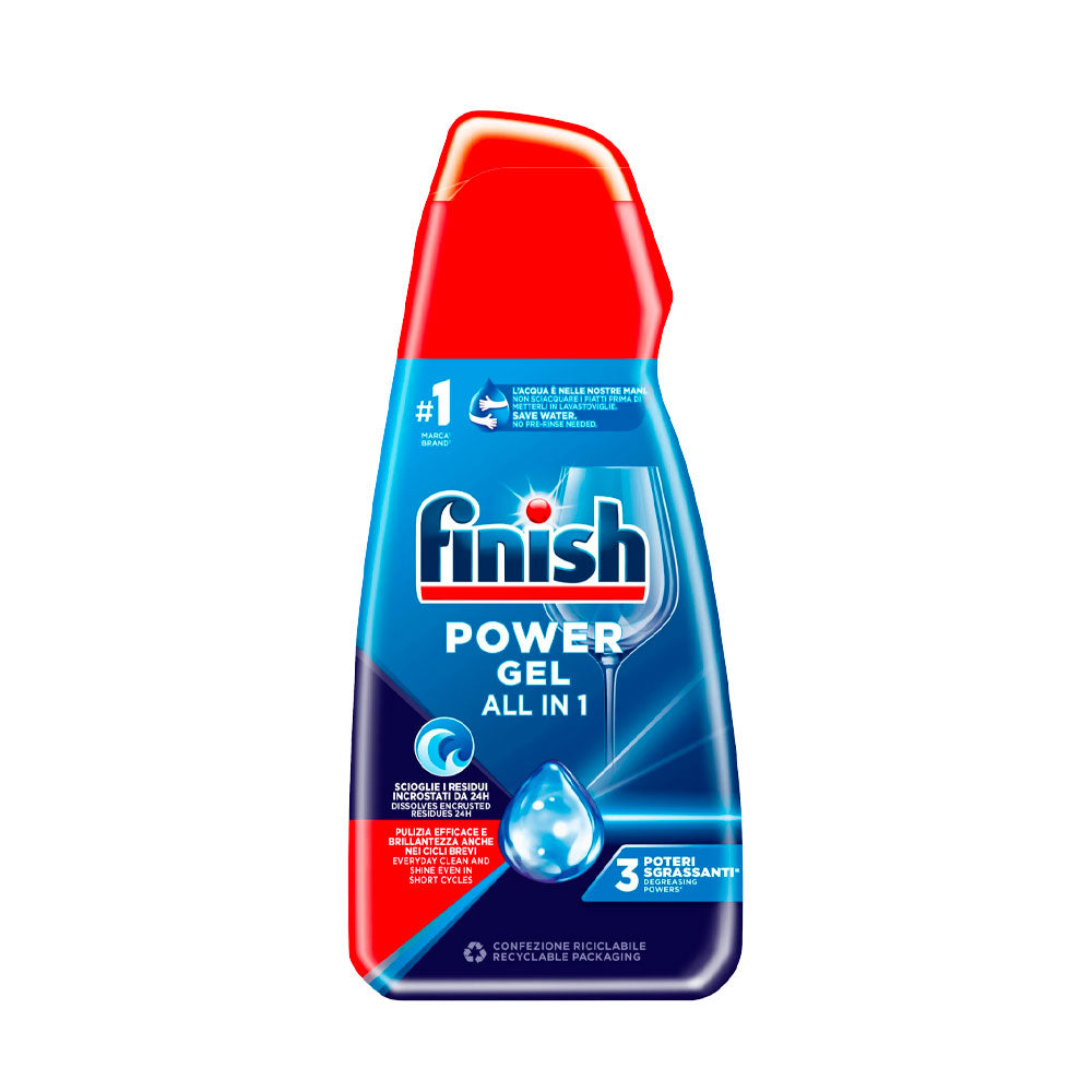 FINISH - POWER GEL ALL IN 1 DETERSIVO LAVASTOVIGLIE LIQUIDO FRESH - 600ML