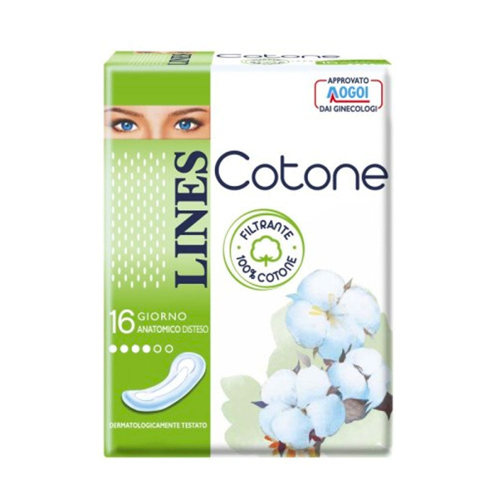 LINES - COTONE GIORNO ASSORBENTI ANATOMICI - 16PZ