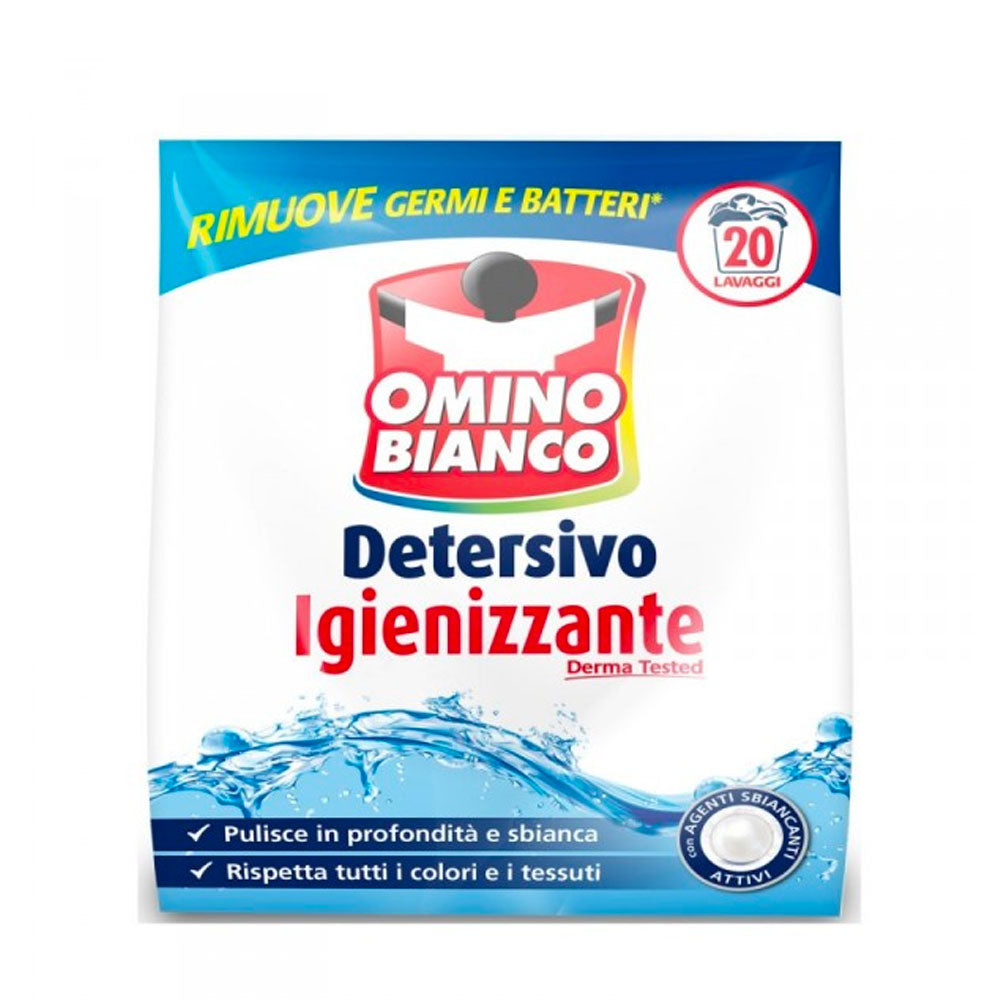 OMINO BIANCO - DETERSIVO IGIENIZZANTE LAVATRICE IN POLVERE - 20 LAVAGGI