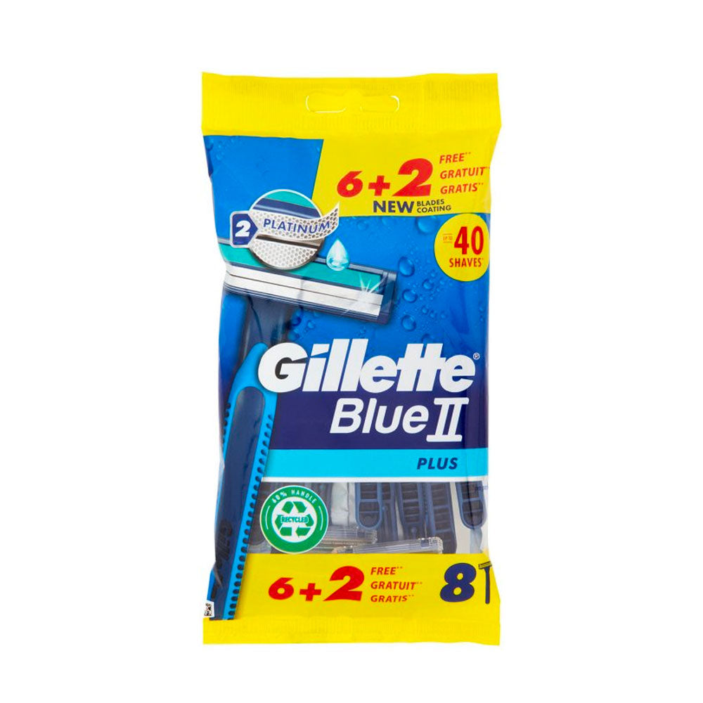 GILLETTE - BLUE II USA E GETTA PLUS PZ. 6+2