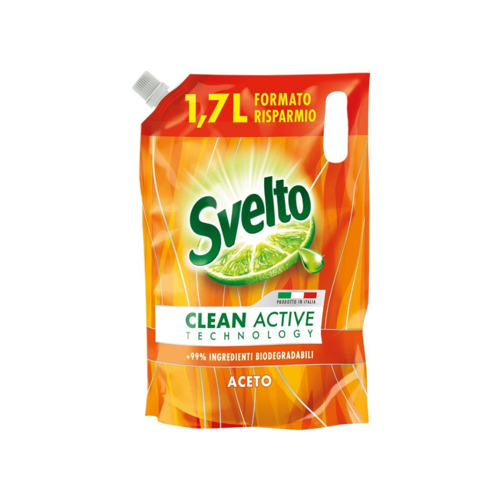 SVELTO - DETERSIVO PIATTI ACETO ECO RICARICA BUSTA 1,7L