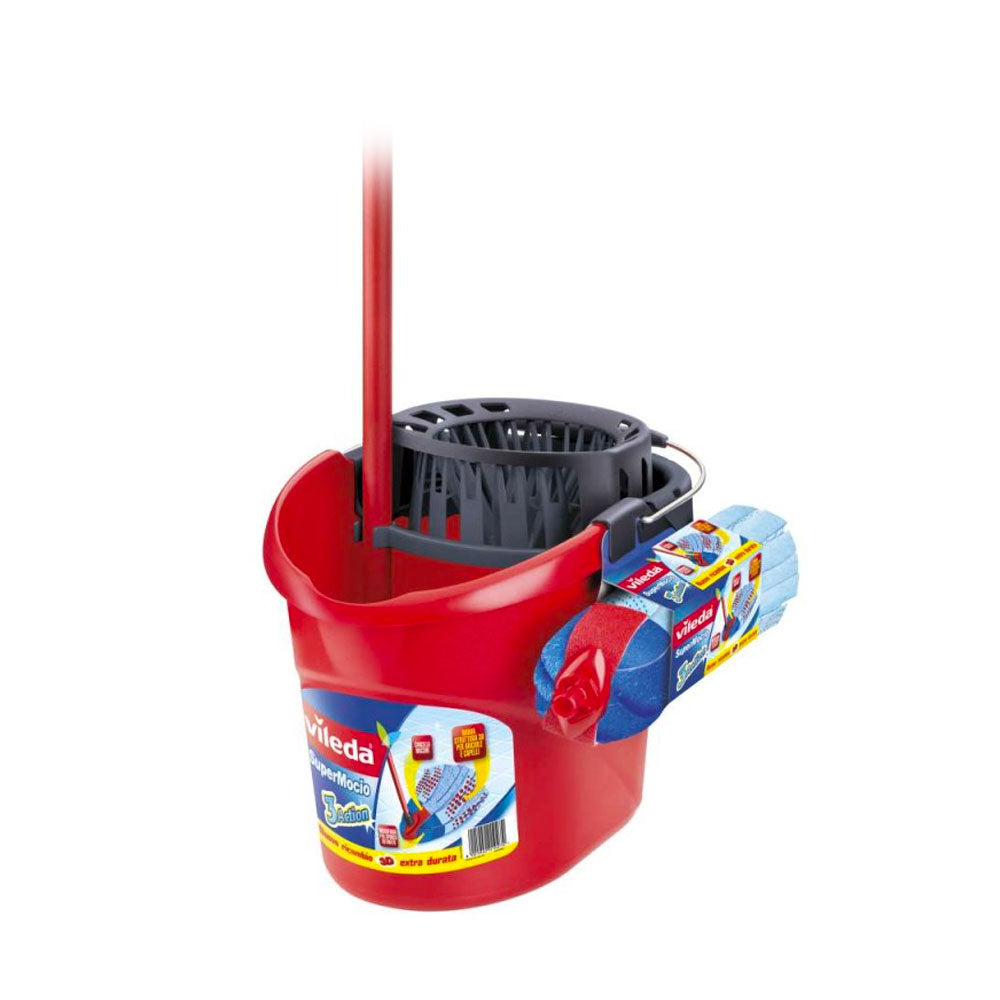 VILEDA - SUPERMOCIO SET COMPLETO CON MANICO - 3PZ
