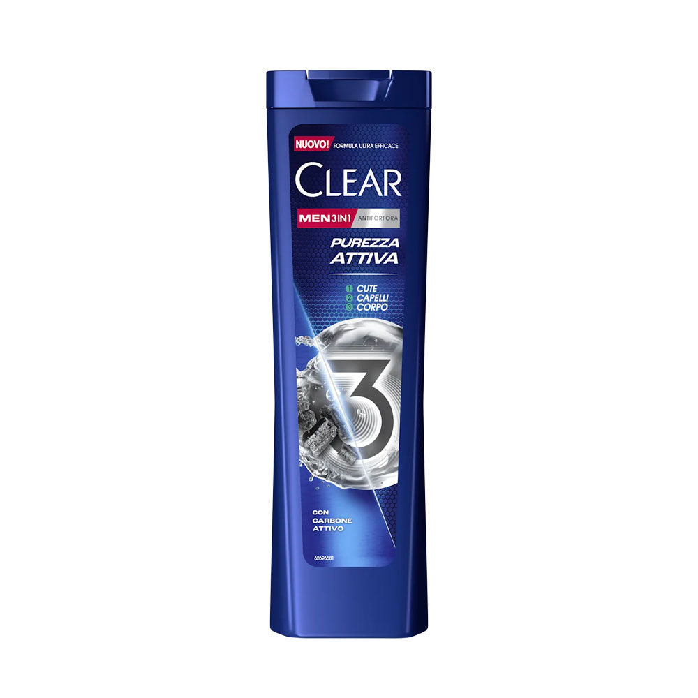 CLEAR MEN SHAMPOO ANTIFORFORA 3 IN 1 PUREZZA ATTIVA 225ml