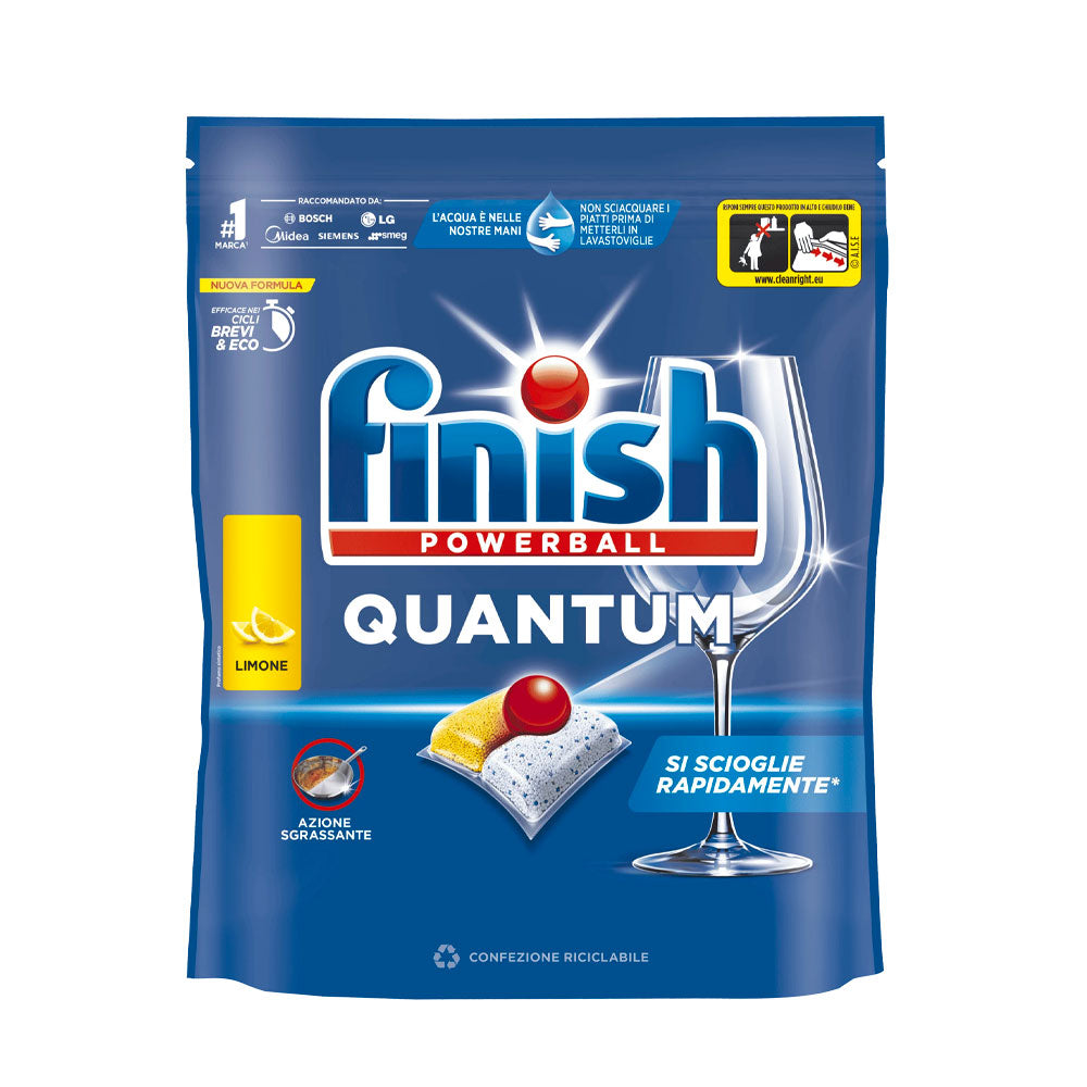 FINISH - POWERBALL QUANTUM CAPS LAVASTOVIGLIE LIMONE - 18PZ