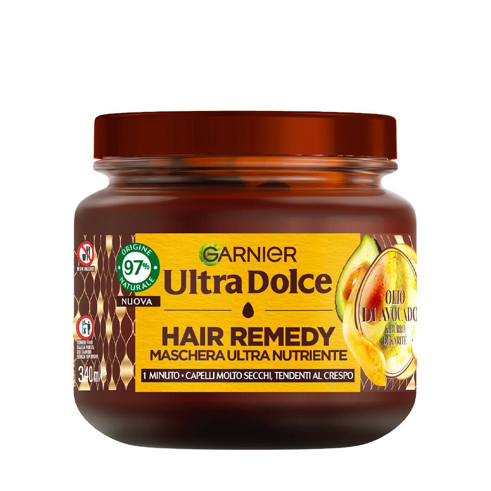 GARNIER - ULTRA DOLCE HAIR REMEDI MASCHERA ULTRA NUTRIENTE OLIO DI AVOCADO - 340ML