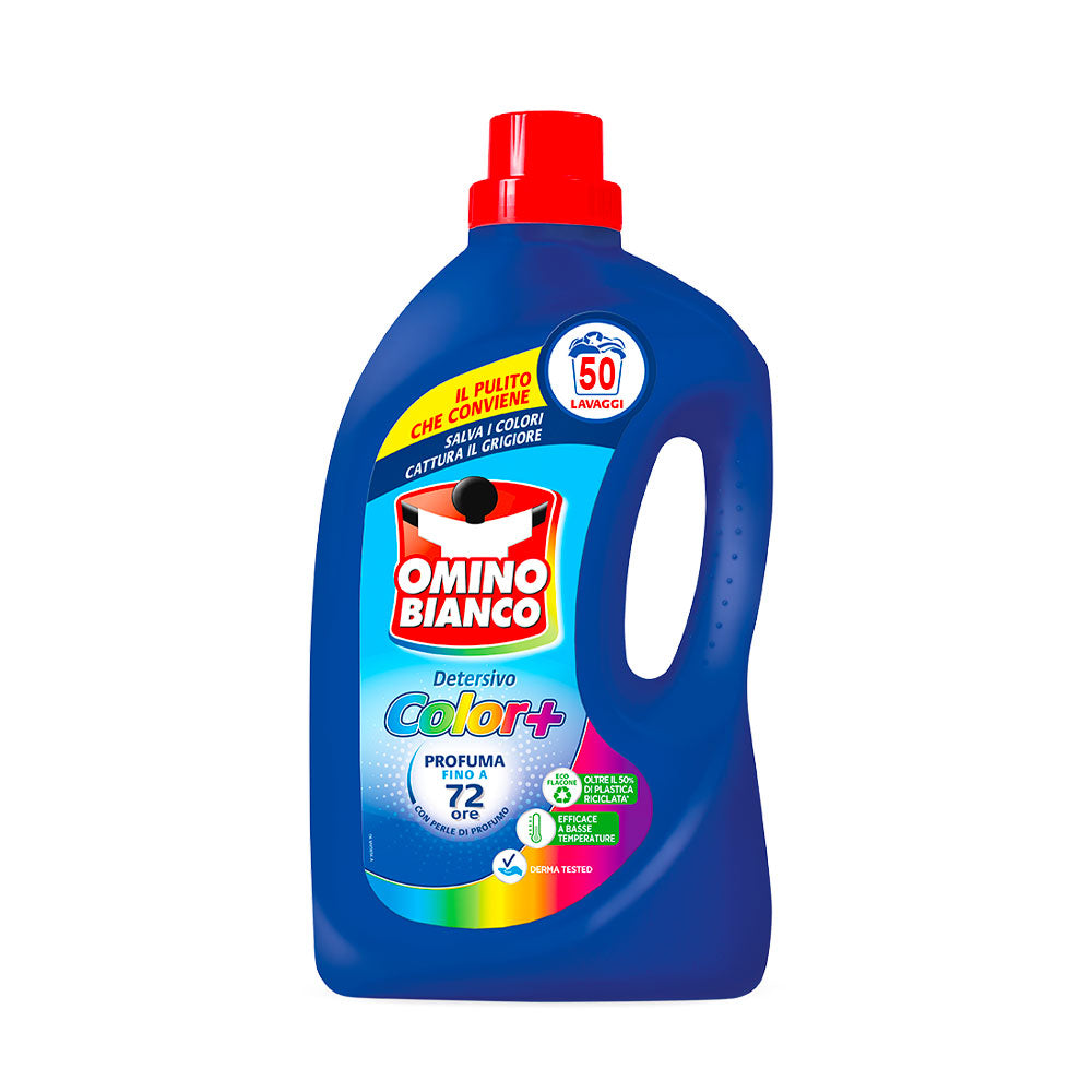 OMINO BIANCO - DETERSIVO LIQUIDO LAVATRICE COLOR+ 50 LAVAGGI