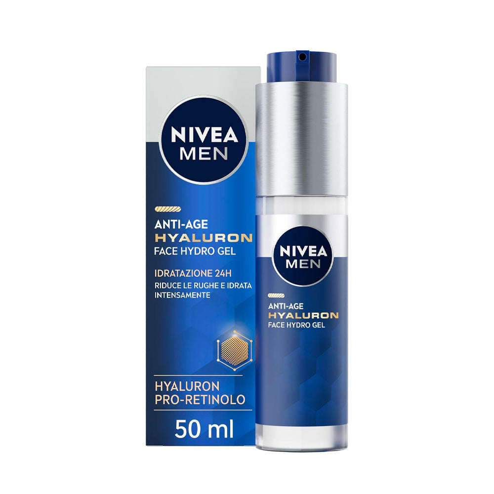 NIVEA - MEN CREMA VISO ANTI-AGE HYALURON HYDRO GEL UOMO - 50ML