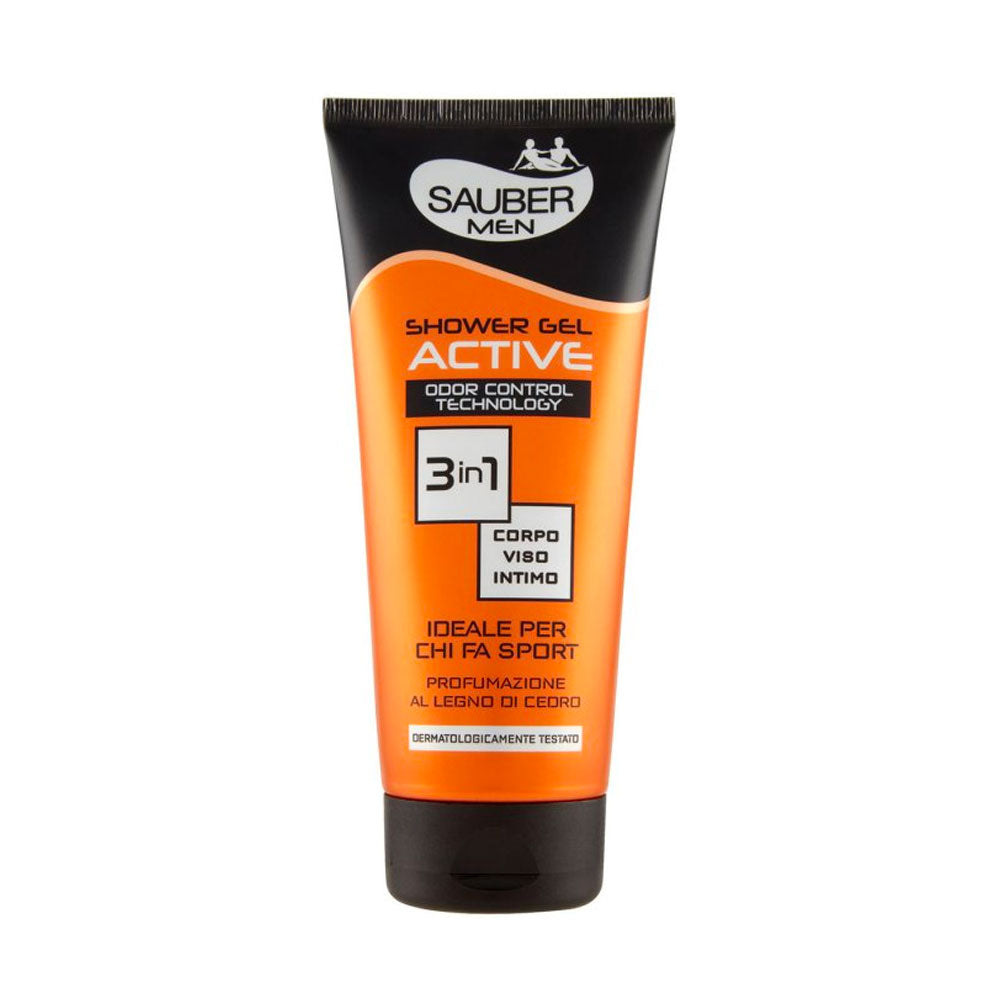 SAUBER - MEN SHOWER GEL ACTIVE 3 IN 1 - 200ML