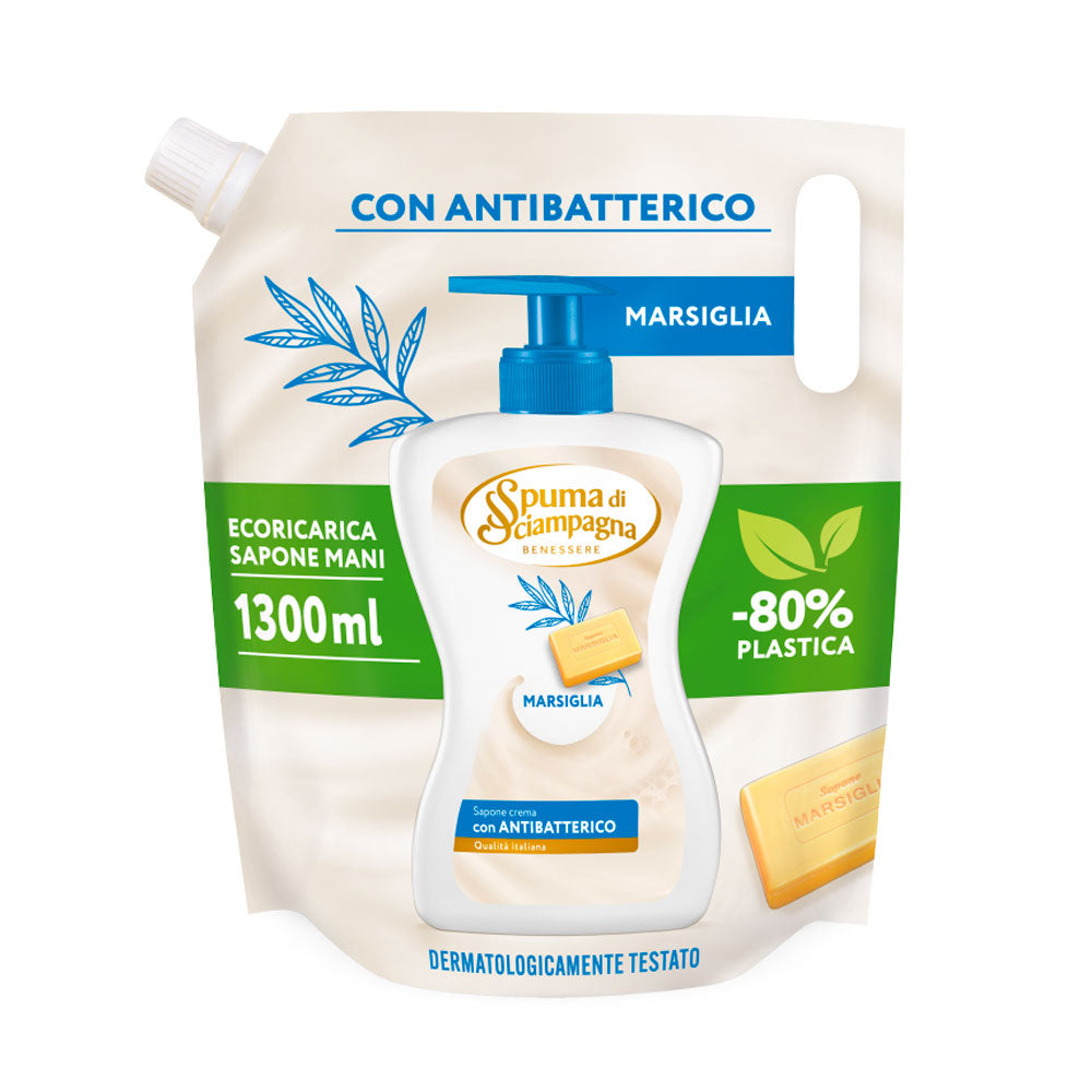 SPUMA DI SCIAMPAGNA - ECO RICARICA SAPONE CREMA MARSIGLIA - 1300ML