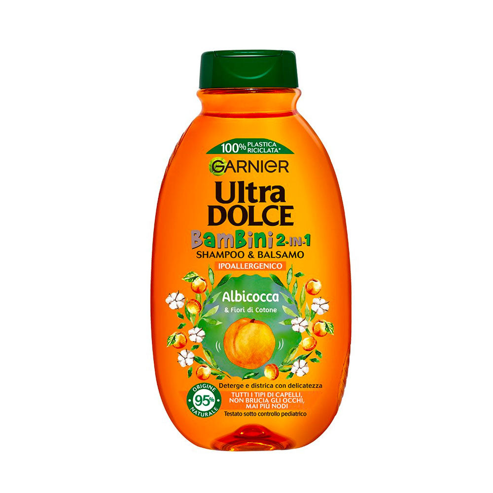 GARNIER - ULTRA DOLCE SHAMPOO BAMBINI 2 IN 1 ALBICOCCA E FIORI DI COTONE - 250ML
