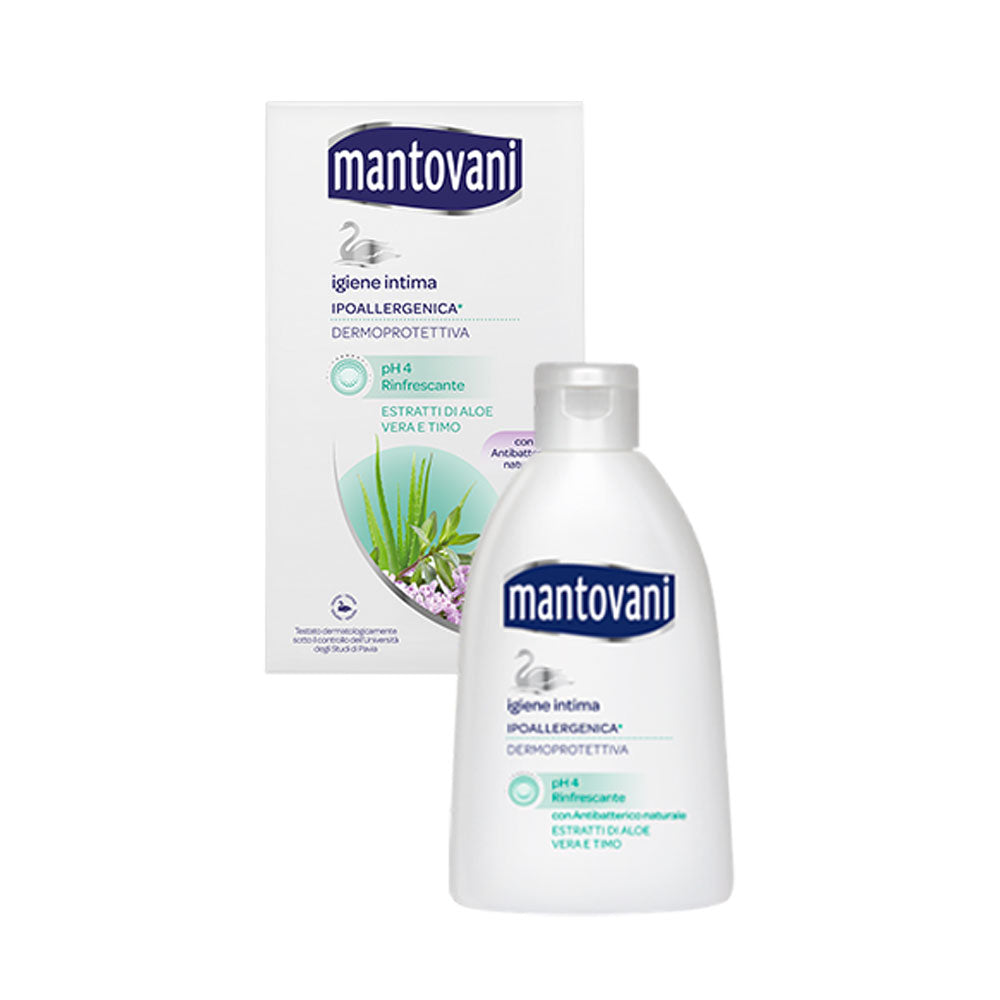 MANTOVANI - DETERGENTE INTIMO pH4 RINFRESCANTE ALOE VERA E TIMO - 250ML