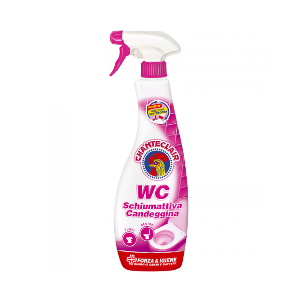 CHANTECLAIR FORZA E IGINE SGRASSATORE UNIVERSALE SPRAY WC SCHIUMA ATTIVA CON CANDEGGINA 625ml