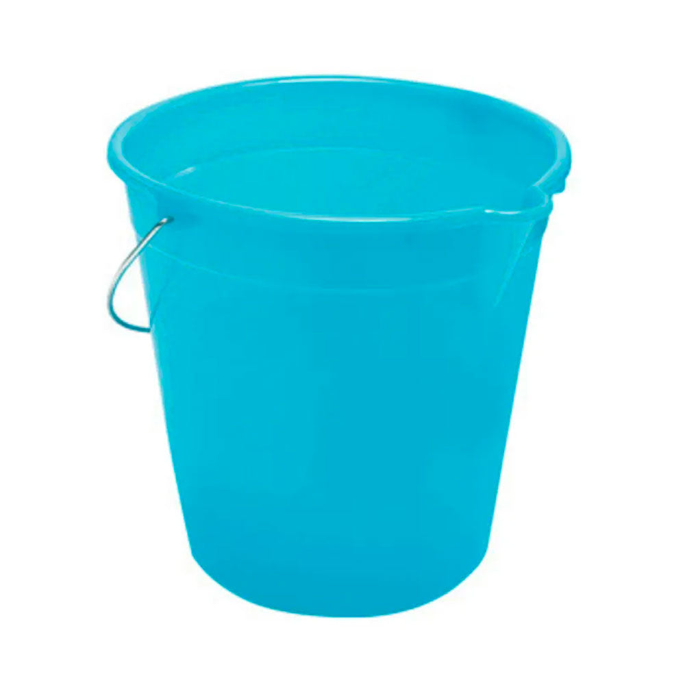 BRONZO SECCHIO IN PLASTICA AZZURRO - 12l