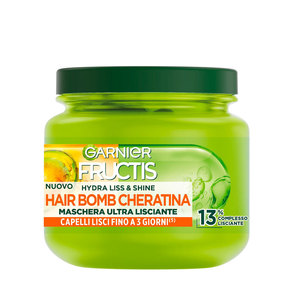 GARNIER - FRUCTIS HYDRA LISS & SHINE HAIR BOMB CHERATINA MASCHERA ULTRA LISCIANTE - 320ML