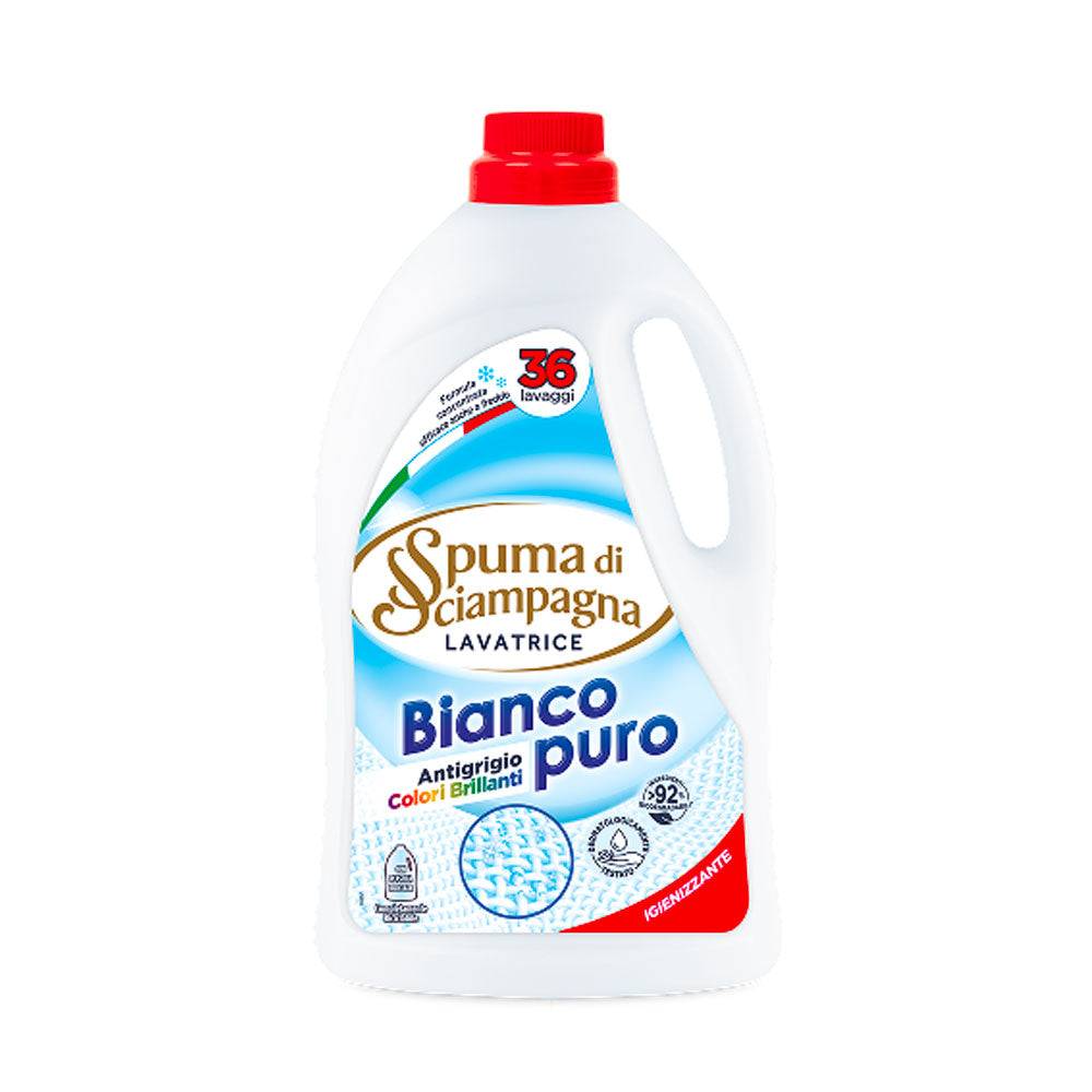 SPUMA DI SCIAMPAGNA - DETERSIVO LAVATRICE LIQUIDO BIANCO PURO - 36 LAVAGGI