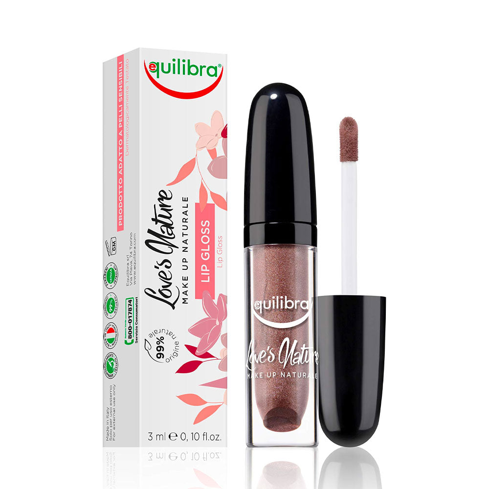 EQUILIBRA - LOVE'S NATURE LIP GLOSS NATURALE BRONZO ROSATO