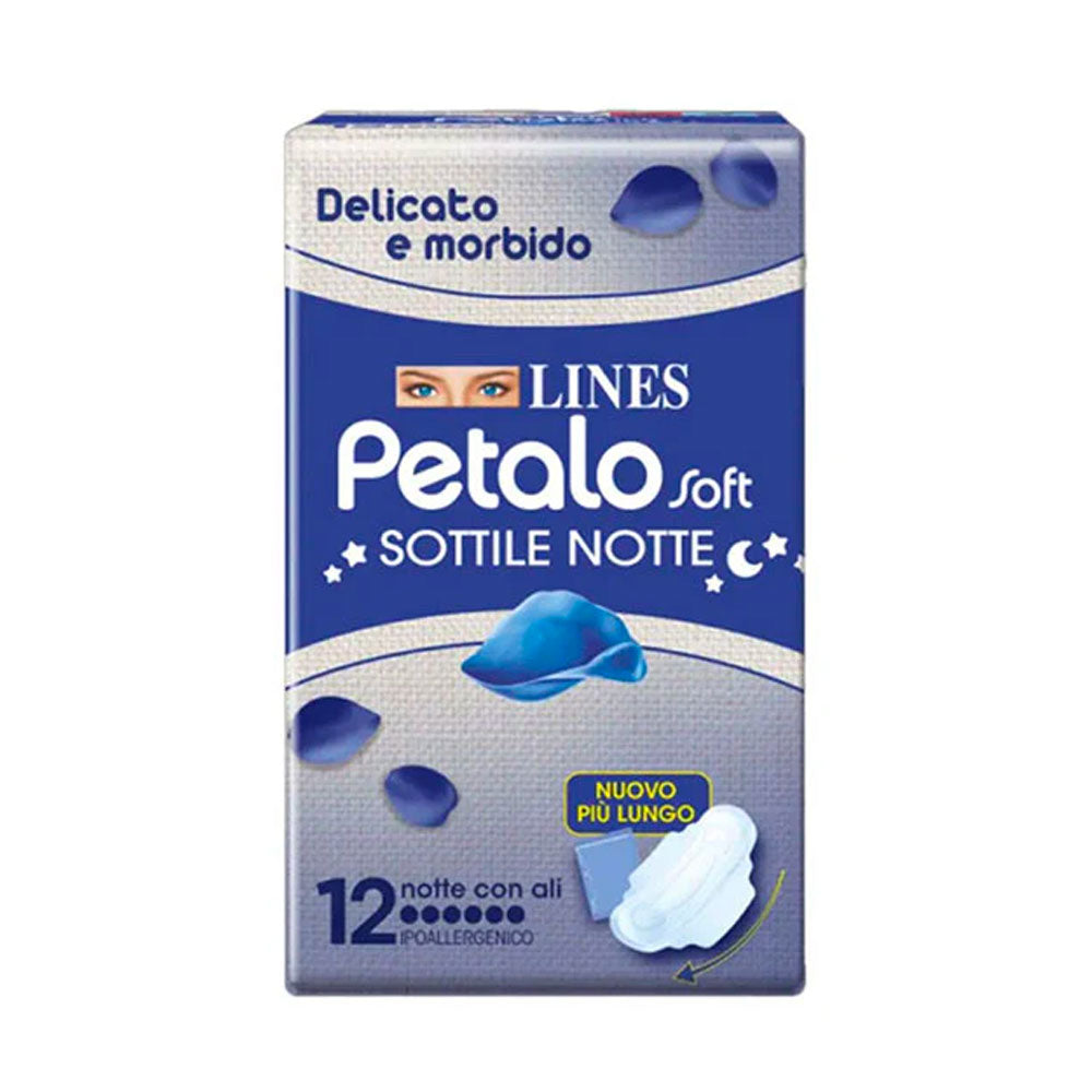 LINES - PETALO SOFT SOTTILE NOTTE ASSORBENTI DONNA - 12PZ