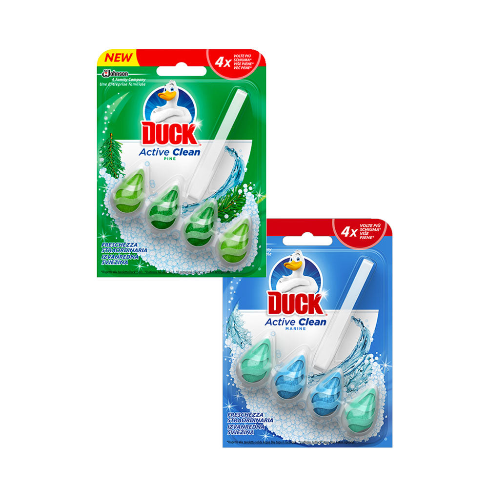 DUCK - ACTIVE CLEAN DETERGENTE/PROFUMATORE WC TAVOLETTA MARINE/PINO 1pz