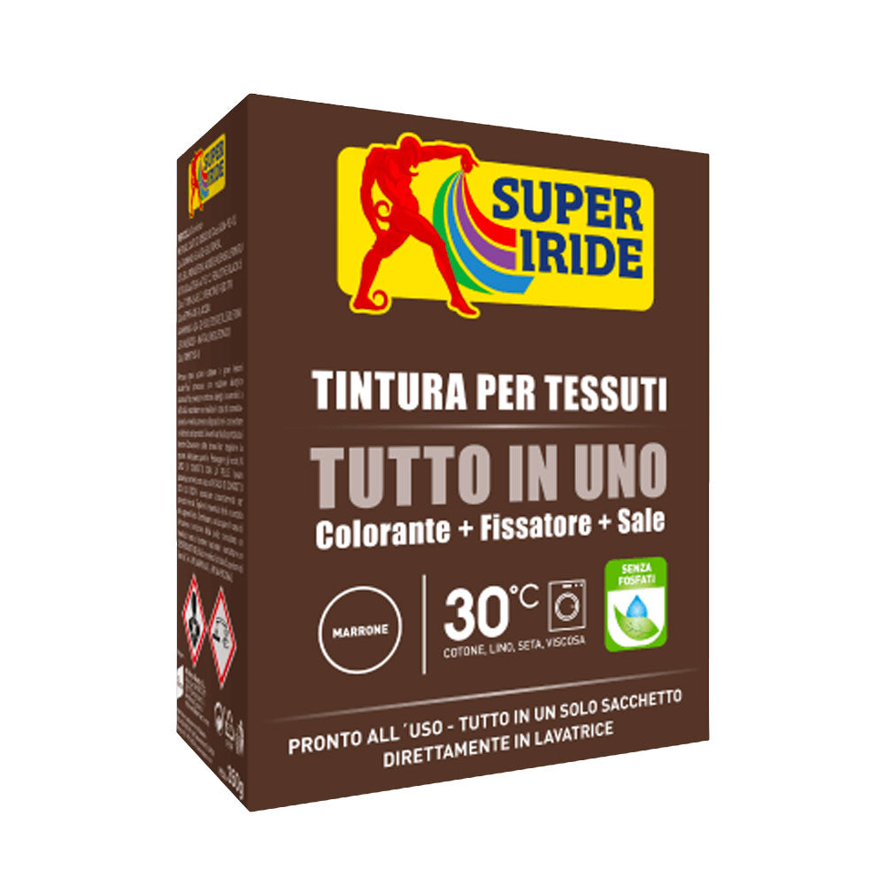 SUPER IRIDE - TINTURA PER TESSUTI IN POLVERE ALL-IN-ONE - MARRONE