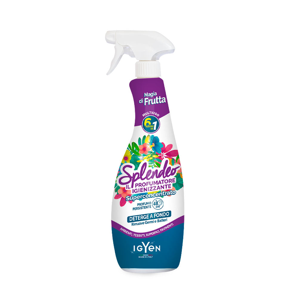 SPLENDEO - DETERGENTE SPRAY PROFUMATO IGIENIZZANTE MAGIA DI FRUTTA - 750ML