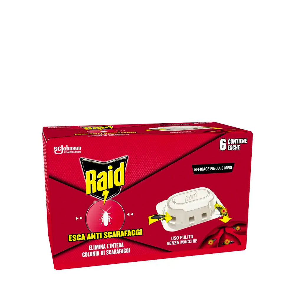 RAID - ESCA INSETTICIDA SCARAFAGGI - 6PZ